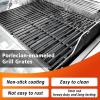 15 inch Cooking Grates for Weber Spirit 200 Series with Side Control Panel, Genesis Silver A, Spirit 500, Cast Iron Grill Grates for Weber 7522, 7523,7521, Spirit E-210, E-200, S-210, S-200(2009-2012)(Porcelain Cast Iron)