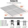 15 inch Cooking Grates for Weber Spirit 200 Series with Side Control Panel, Genesis Silver A, Spirit 500, Cast Iron Grill Grates for Weber 7522, 7523,7521, Spirit E-210, E-200, S-210, S-200(2009-2012)(Stainless Steel)