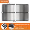 15 inch Cooking Grates for Weber Spirit 200 Series with Side Control Panel, Genesis Silver A, Spirit 500, Cast Iron Grill Grates for Weber 7522, 7523,7521, Spirit E-210, E-200, S-210, S-200(2009-2012)(Cast Iron)