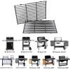 15 inch Cooking Grates for Weber Spirit 200 Series with Side Control Panel, Genesis Silver A, Spirit 500, Cast Iron Grill Grates for Weber 7522, 7523,7521, Spirit E-210, E-200, S-210, S-200(2009-2012)(Porcelain Cast Iron)