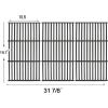 Hisencn Porcelain Cast Iron Cooking Grates for Char-Griller Duo 5050, 3001, 5650, 3008, 3030, 3725, 4000, 2121, King Griller 3008 5252, 19.75 inch Coated Cast Iron Grill Grids Replacement(19 7/10” x 31 7/8”)