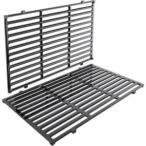 15 inch Cooking Grates for Weber Spirit 200 Series with Side Control Panel, Genesis Silver A, Spirit 500, Cast Iron Grill Grates for Weber 7522, 7523,7521, Spirit E-210, E-200, S-210, S-200(2009-2012)(Porcelain Cast Iron)