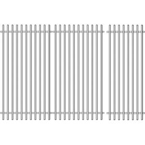 304 Stainless Steel Grill Grates for Charbroil Performance 463342119 463347017 463335517 463376017, Grill Grates Replacement for Char-Broil 463342118 463347418 463347519, G470-0003-W1 G470-0002-W1(Stainless Steel)