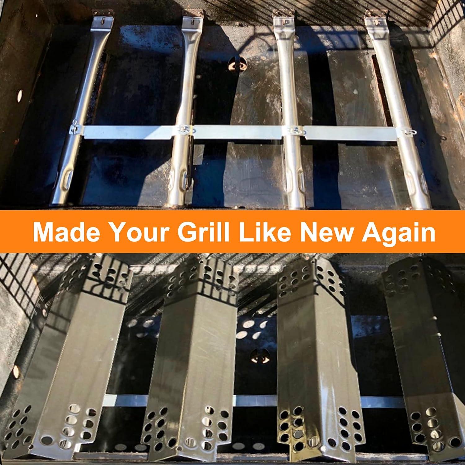 imageHisencn Grill Replacement Parts for Charbroil 463436215 463436214 463436213 463439915 467300115 463439914 461372517 G432Y700W1 G4320078W1 Grill Burner Heat Plate Crossover Tube