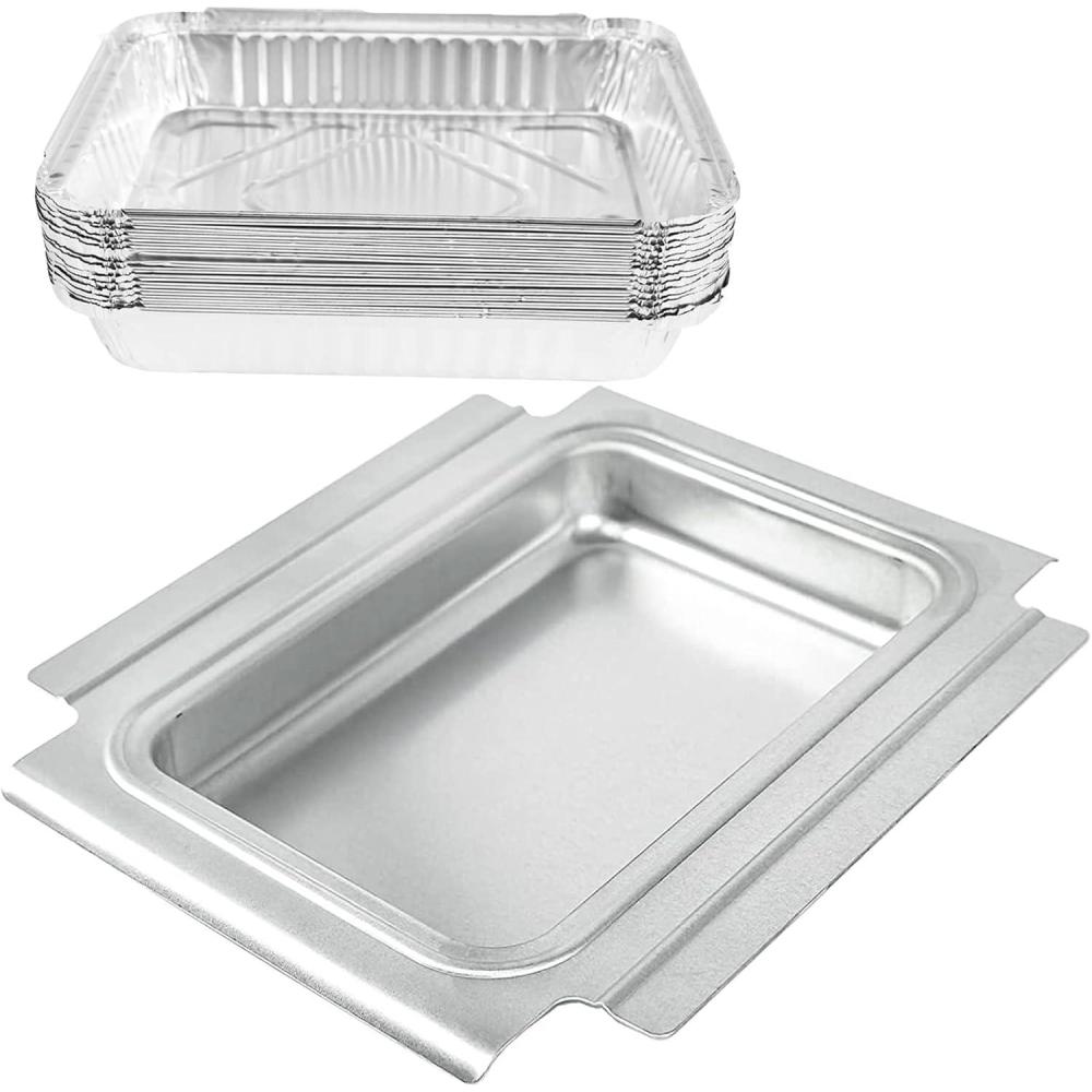imageHisencn 80580 Catch Pan Holder for Weber Q200 and Q300 Series Gas Grill Drip Tray for Weber Q200 Q300 Q220 Q240 Q2000 Q2200 Q320 Collection Pan with 15 Pack Aluminum Foil Liner Replace Part for 41877106 x 925 x 127 inch for Weber 80346