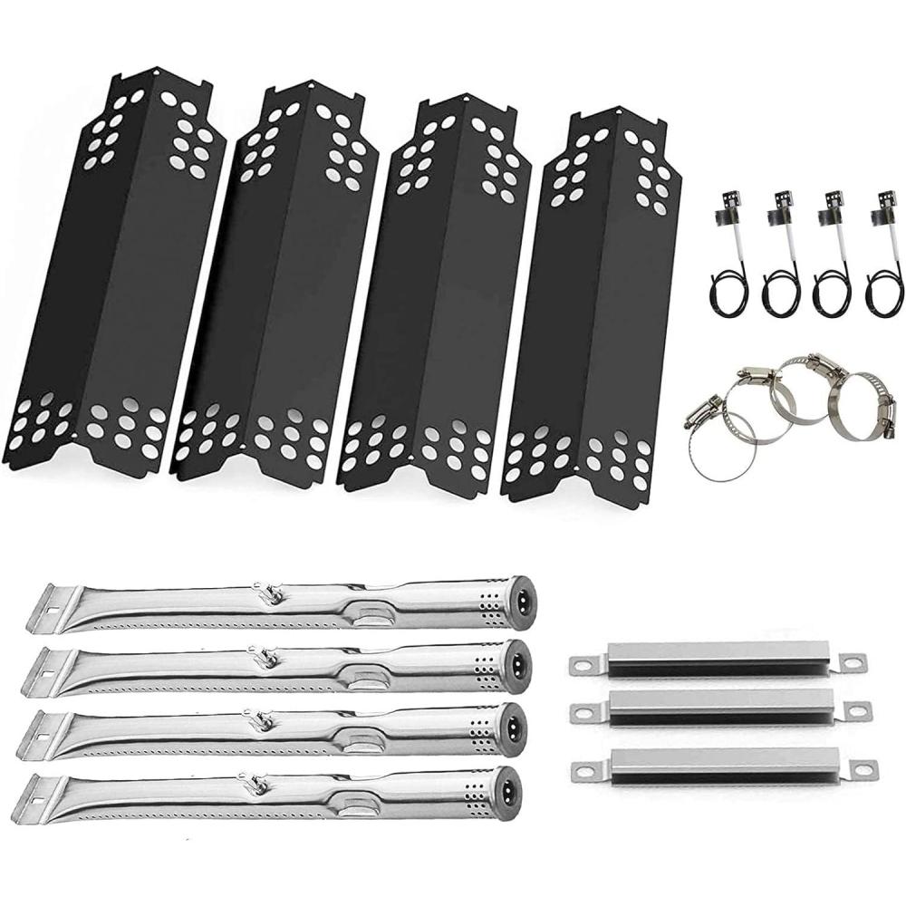 imageHisencn Grill Replacement Parts for Charbroil 463436215 463436214 463436213 463439915 467300115 463439914 461372517 G432Y700W1 G4320078W1 Grill Burner Heat Plate Crossover Tube