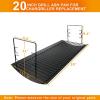 Hisencn 20 inch Ash pan for Chargriller 5050, 5072, 5650, 2123 Charcoal Grills, Char-Griller Model 200157, Replacement Part with 2pcs Fire Grate Hanger, 20″ Drip Pan(20 Inch)