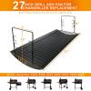 Hisencn 20 inch Ash pan for Chargriller 5050, 5072, 5650, 2123 Charcoal Grills, Char-Griller Model 200157, Replacement Part with 2pcs Fire Grate Hanger, 20″ Drip Pan(27 Inch)
