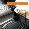 Hisencn 20 inch Ash pan for Chargriller 5050, 5072, 5650, 2123 Charcoal Grills, Char-Griller Model 200157, Replacement Part with 2pcs Fire Grate Hanger, 20″ Drip Pan(15.75 Inch to 27.56 Inch)