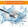 Hisencn 80580 Catch Pan Holder for Weber Q200 and Q300 Series Gas Grill, Drip Tray for Weber Q200 Q300 Q220 Q240 Q2000 Q2200 Q320 Collection Pan with 15 Pack Aluminum Foil Liner Replace Part for 41877(10.6 x 9.25 x 1.27 inch for Weber 80346)