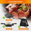 Hisencn 80580 Catch Pan Holder for Weber Q200 and Q300 Series Gas Grill, Drip Tray for Weber Q200 Q300 Q220 Q240 Q2000 Q2200 Q320 Collection Pan with 15 Pack Aluminum Foil Liner Replace Part for 41877(12 x 10.6 x 1.27 inch for Weber 80580)