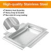 Hisencn 80580 Catch Pan Holder for Weber Q200 and Q300 Series Gas Grill, Drip Tray for Weber Q200 Q300 Q220 Q240 Q2000 Q2200 Q320 Collection Pan with 15 Pack Aluminum Foil Liner Replace Part for 41877(10.6 x 9.25 x 1.27 inch for Weber 80346)