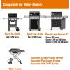Hisencn 80580 Catch Pan Holder for Weber Q200 and Q300 Series Gas Grill, Drip Tray for Weber Q200 Q300 Q220 Q240 Q2000 Q2200 Q320 Collection Pan with 15 Pack Aluminum Foil Liner Replace Part for 41877(9-7/8 x 9 x1.27 inch for Weber 67047)
