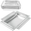 Hisencn 80580 Catch Pan Holder for Weber Q200 and Q300 Series Gas Grill, Drip Tray for Weber Q200 Q300 Q220 Q240 Q2000 Q2200 Q320 Collection Pan with 15 Pack Aluminum Foil Liner Replace Part for 41877(10.6 x 9.25 x 1.27 inch for Weber 80346)