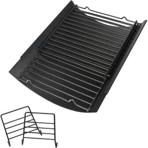 Hisencn 20 inch Ash pan for Chargriller 5050, 5072, 5650, 2123 Charcoal Grills, Char-Griller Model 200157, Replacement Part with 2pcs Fire Grate Hanger, 20″ Drip Pan(15.75 Inch to 27.56 Inch)