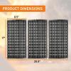 Hisencn 17 Inch Grill Grates for Charbroil 463242715, 463242716, 463276016, 466242715, Walmart 555179228, 466242715, 466242815, Nexgrill 720-0882A, BHG 720-0882, Lowe’s 606682, Cast Iron Grill Grids(Enameled Steel)