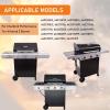 Hisencn 17 Inch Grill Grates for Charbroil 463242715, 463242716, 463276016, 466242715, Walmart 555179228, 466242715, 466242815, Nexgrill 720-0882A, BHG 720-0882, Lowe’s 606682, Cast Iron Grill Grids(Enameled Steel)