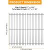 Hisencn 17 Inch Grill Grates for Charbroil 463242715, 463242716, 463276016, 466242715, Walmart 555179228, 466242715, 466242815, Nexgrill 720-0882A, BHG 720-0882, Lowe’s 606682, Cast Iron Grill Grids(Stainless Steel)