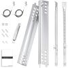 Hisencn Grill Replacement Parts for Charbroil Infrared Grill 463242716 463242715 463242516 466242815, Gas Grill Accessories Burner, Heat Plate, Adjustable Carryover Tube, G466-2500-W1, G466-0024-W1(For Performance 2 Burner)