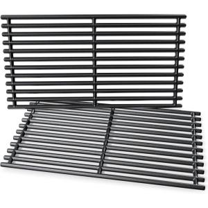 Hisencn 17 Inch Grill Grates for Charbroil 463242715, 463242716, 463276016, 466242715, Walmart 555179228, 466242715, 466242815, Nexgrill 720-0882A, BHG 720-0882, Lowe’s 606682, Cast Iron Grill Grids(Cast Iron)