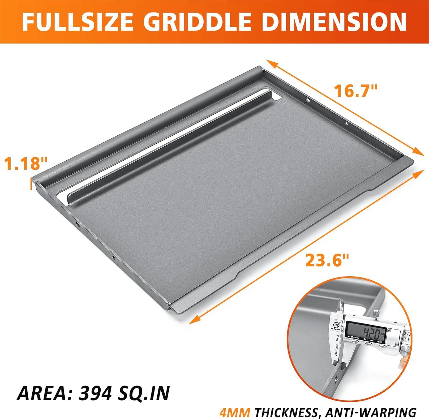 imageNonstick Cast Iron Grill Griddle Inserts for Charbroil Performance