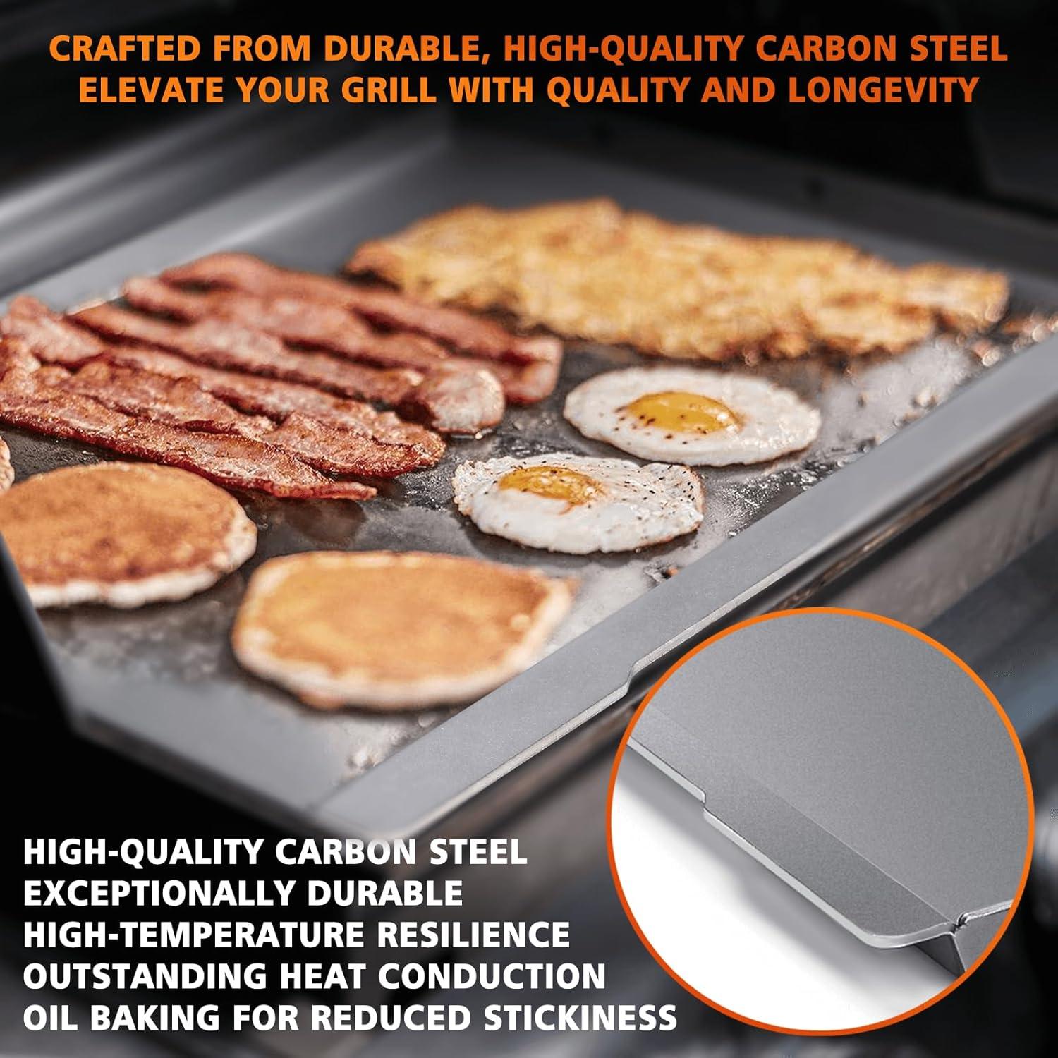 imageNonstick Cast Iron Grill Griddle Inserts for Charbroil Performance