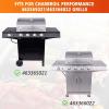 Non-stick Cast Iron Grill Griddle Inserts for Charbroil Performance