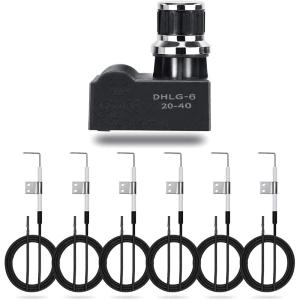 Hisencn 6 Outlets Tact Push Button Grill Ignitor Kit for Home Depot Nexgrill 720-0830H, 720-0888N, 720-0830D, 720-0888, Universal Spark Igniter with Wire Ignition Replacement Kits(6 Outlet + Igniter)