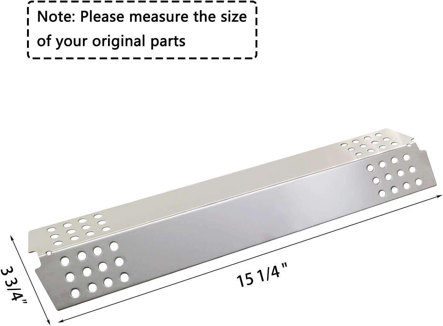 imageHisencn Grill Replacement Parts for Charbroil Commercial 4 Burner 463241113 463449914 463250811 463251012 463241413 Gas Grills Pipe Burner Tube Heat Plate Tent Shield and Crossover Tube