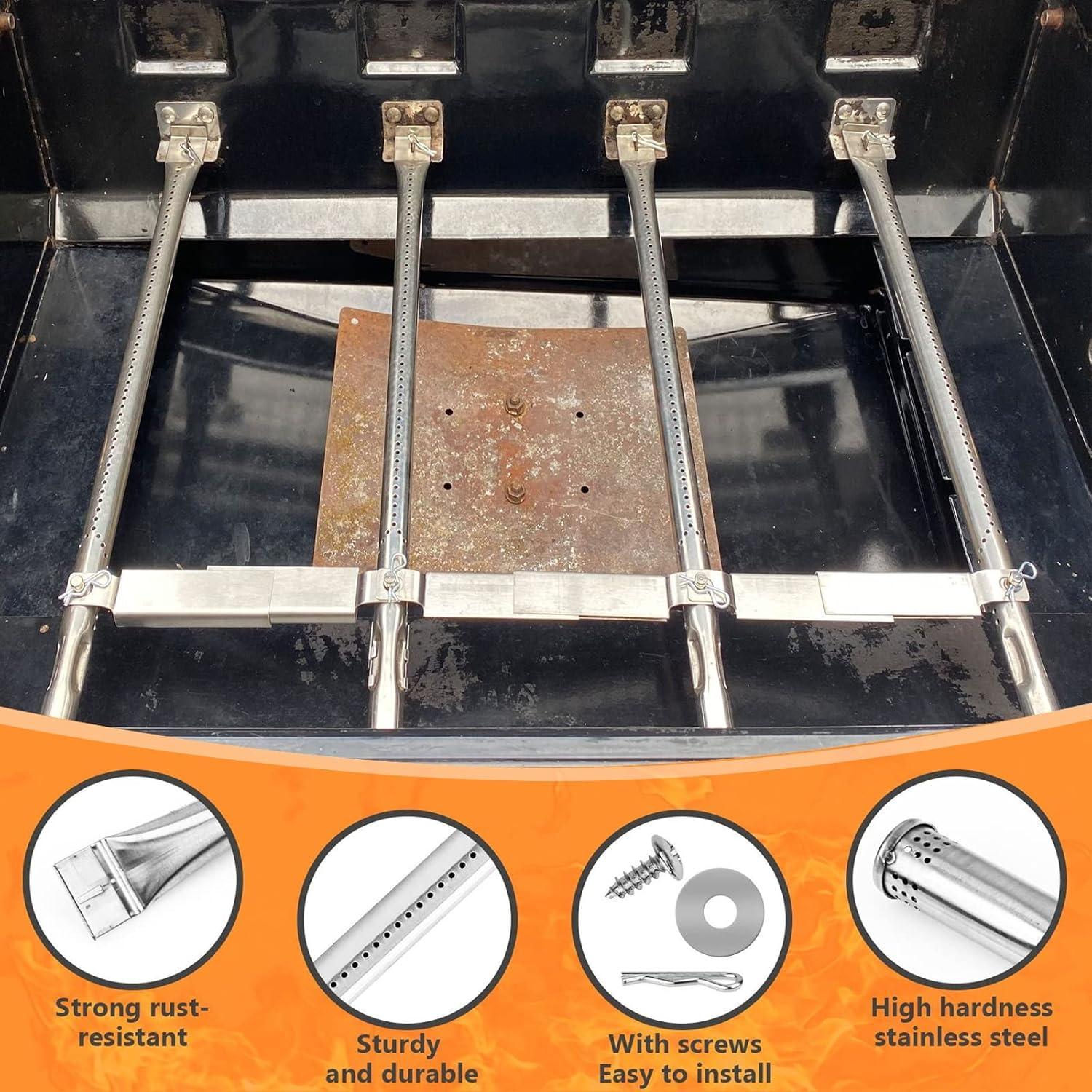 imageHisencn Grill Replacement Parts for Charbroil Performance TRUInfrared 2 Burner 463633316 463280219 463672416 463672019 463672016 463672219 Gas GrillG4662500W1 Burner G3610003W1Heat PlatesFor Performance 3 Burner
