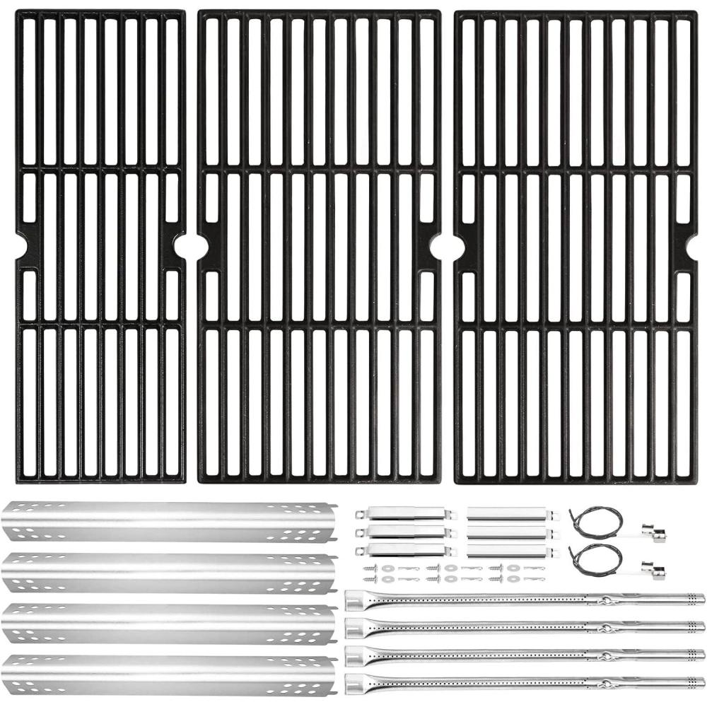 imageHisencn Replacement Parts for Charbroil Performance 5 Burner Grill 463347519 463347518 Grill Parts for CharBroil 463373319 463373019 Grill Replacement Parts KitFor Charbroil Performance 475 4 Burner