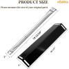 Hisencn Grill Parts for Charbroil 18 13/16” Stainless Steel Grill Burner Tube, 16 1/2 ” x 4” Porcelain Heat Plates and Adjustable Carryover Tube, Parts for Charbroil 4 Burner Grills
