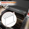 Hisencn Stainless Steel Warming Rack for Weber Spirit 200 & Spirit II Series with Front Control Knob, Fits Spirit E210 S210 E220 S220 Gas Grills, Compatible with Weber 69866 67026(For Genesis 300 Series)