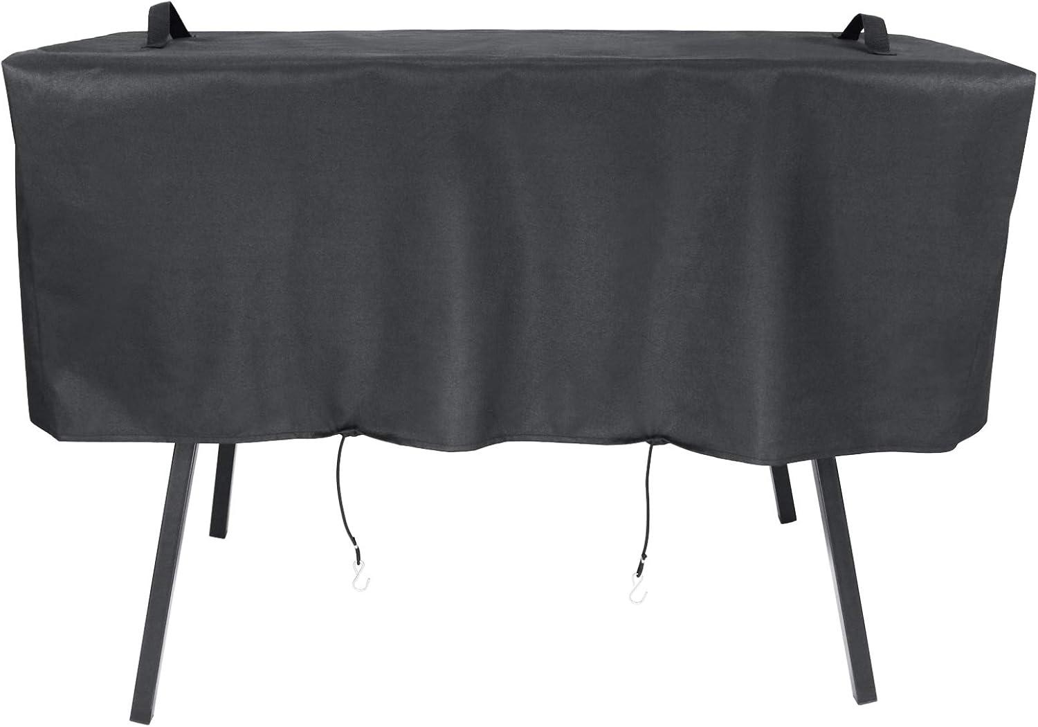 imageHeavyDuty Waterproof Patio Grill Cover for Camp Chef 3 Burner Stoves Durable Material for PRO90 TB90LW TB90LWG TB90LWG15 GB90D SPG90B Secure Hook Design Convenient Handle Black