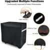 Hisencn Grill Cover for Camp Chef FTG600 Flat Top Grill and Camp Chef 4-Burner Griddle, Weather Resistant & Waterproof, 600D Heavy Duty, with Support Pole to Prevent Water Leaking