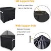 Hisencn Grill Cover for Camp Chef FTG600 Flat Top Grill and Camp Chef 4-Burner Griddle, Weather Resistant & Waterproof, 600D Heavy Duty, with Support Pole to Prevent Water Leaking
