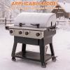 Hisencn Grill Cover for Recteq RT-B380 RT-B380X Wood Pellet Grill Smoker, Heavy Duty Waterproof Rec Tec 380 Cover with Reflective Strips, Moisture Proof Vents and Adjustable Drawstring, Outdoor BBQ(for X-Fire Pro 825)