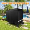 Hisencn Grill Cover for Recteq RT-B380 RT-B380X Wood Pellet Grill Smoker, Heavy Duty Waterproof Rec Tec 380 Cover with Reflective Strips, Moisture Proof Vents and Adjustable Drawstring, Outdoor BBQ(for RT-B380)