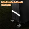 Hisencn Grill Cover for Recteq RT-B380 RT-B380X Wood Pellet Grill Smoker, Heavy Duty Waterproof Rec Tec 380 Cover with Reflective Strips, Moisture Proof Vents and Adjustable Drawstring, Outdoor BBQ(for RT-680)