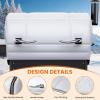 Hisencn Grill Cover for Recteq RT-B380 RT-B380X Wood Pellet Grill Smoker, Heavy Duty Waterproof Rec Tec 380 Cover with Reflective Strips, Moisture Proof Vents and Adjustable Drawstring, Outdoor BBQ(for Flagship 1100)