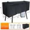 Hisencn Patio Cover and Carry Bag for Camp Chef 3 Burner Stoves, Stove Grill Cover and Carry Bag for Camp Chef TB90LW, TB90LWG, TB90LWG15, SPG90B, GB90D, DB90D, PRO90X, Heavy Duty 600D Fabric, Black