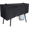 Heavy-Duty Waterproof Patio Grill Cover for Camp Chef 3 Burner Stoves, Durable Material for PRO90, TB90LW, TB90LWG, TB90LWG15, GB90D, SPG90B, Secure Hook Design, Convenient Handle, Black