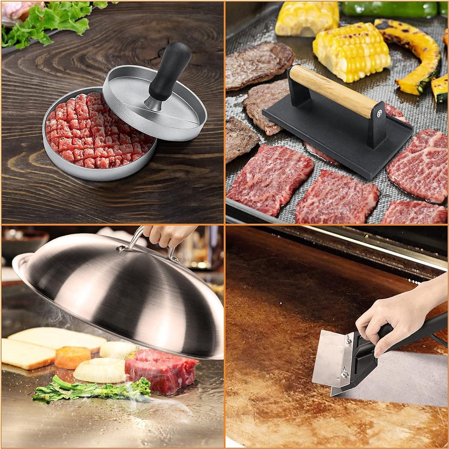 imageHisencn Griddle Tools Set Flat Top Grill Accessories Kit Style 5