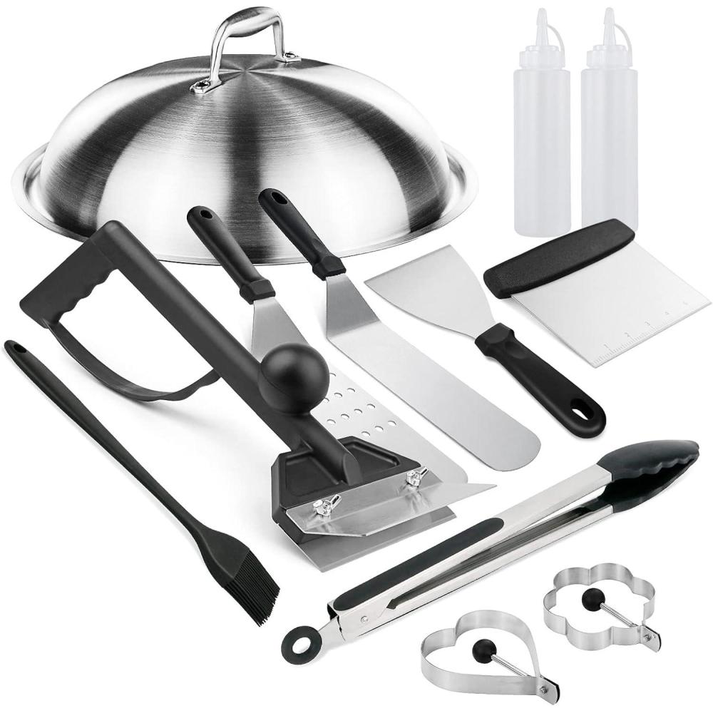 imageHisencn Griddle Tools Set Flat Top Grill Accessories Kit Style 6