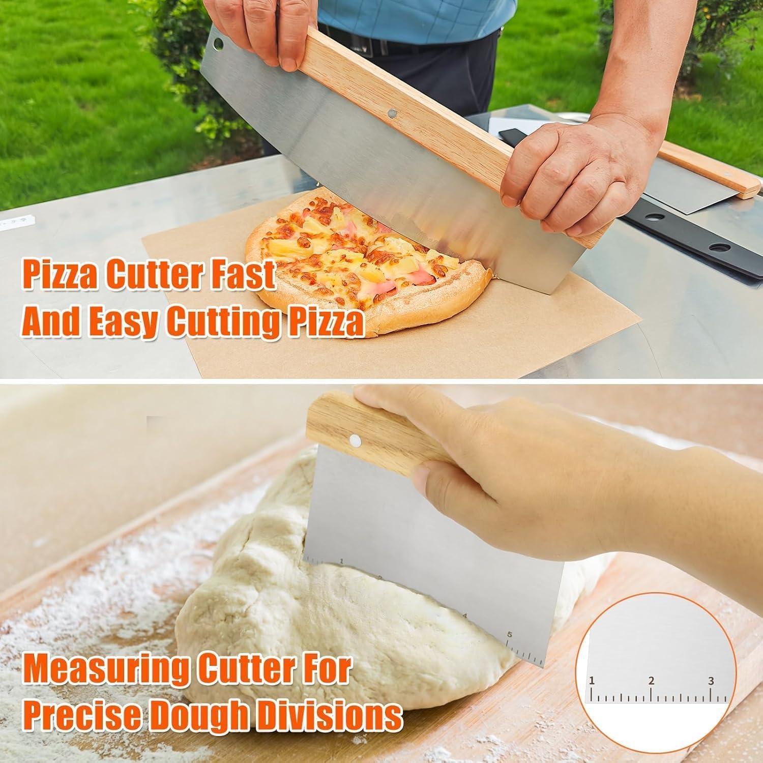 imageHisencn 13 Ceramic Pizza Steel for Home Ovens 20X Faster Heating Crispy Crust Kit with Aluminum Peel amp Tools13 Dia Round