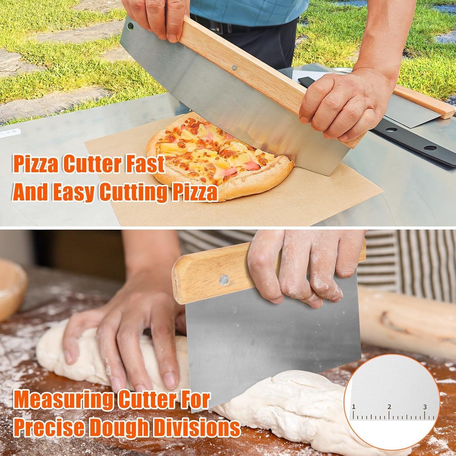 imageHisencn 13 Ceramic Pizza Steel for Home Ovens 20X Faster Heating Crispy Crust Kit with Aluminum Peel amp Tools16 16 Square