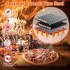 Hisencn 13″ Ceramic Pizza Steel for Home Ovens – 20X Faster Heating, Crispy Crust Kit with Aluminum Peel & Tools(13” × 13” Square)