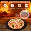 Hisencn 13″ Ceramic Pizza Steel for Home Ovens – 20X Faster Heating, Crispy Crust Kit with Aluminum Peel & Tools(13” Dia Round)