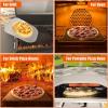 Hisencn 13″ Ceramic Pizza Steel for Home Ovens – 20X Faster Heating, Crispy Crust Kit with Aluminum Peel & Tools(16” × 16” Square)