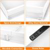 Hisencn Pull Out Cabinet Organizer, Expandable Width 13.9″-22″, 21.8″ Deep Heavy Duty Slide Out Drawer for Kitchen Cabinets, No Drill Roll Out Shelves with Adhesive Nano Film (White)(White)